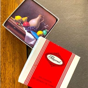 Vintage set of 6 Pimpernel coasters Still Life art designs